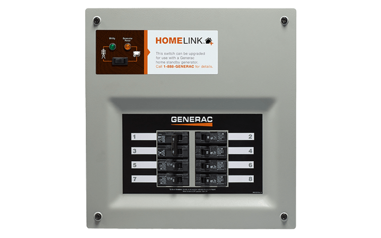 Generac Homelink™ 30A Manual Transfer Switch